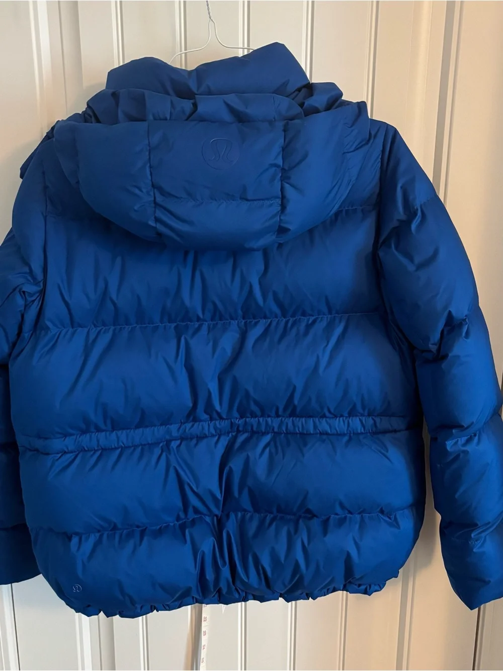 NWT Lululemon Athletica Wander Puff Jacket with Hood, Royal Blue, Size 8